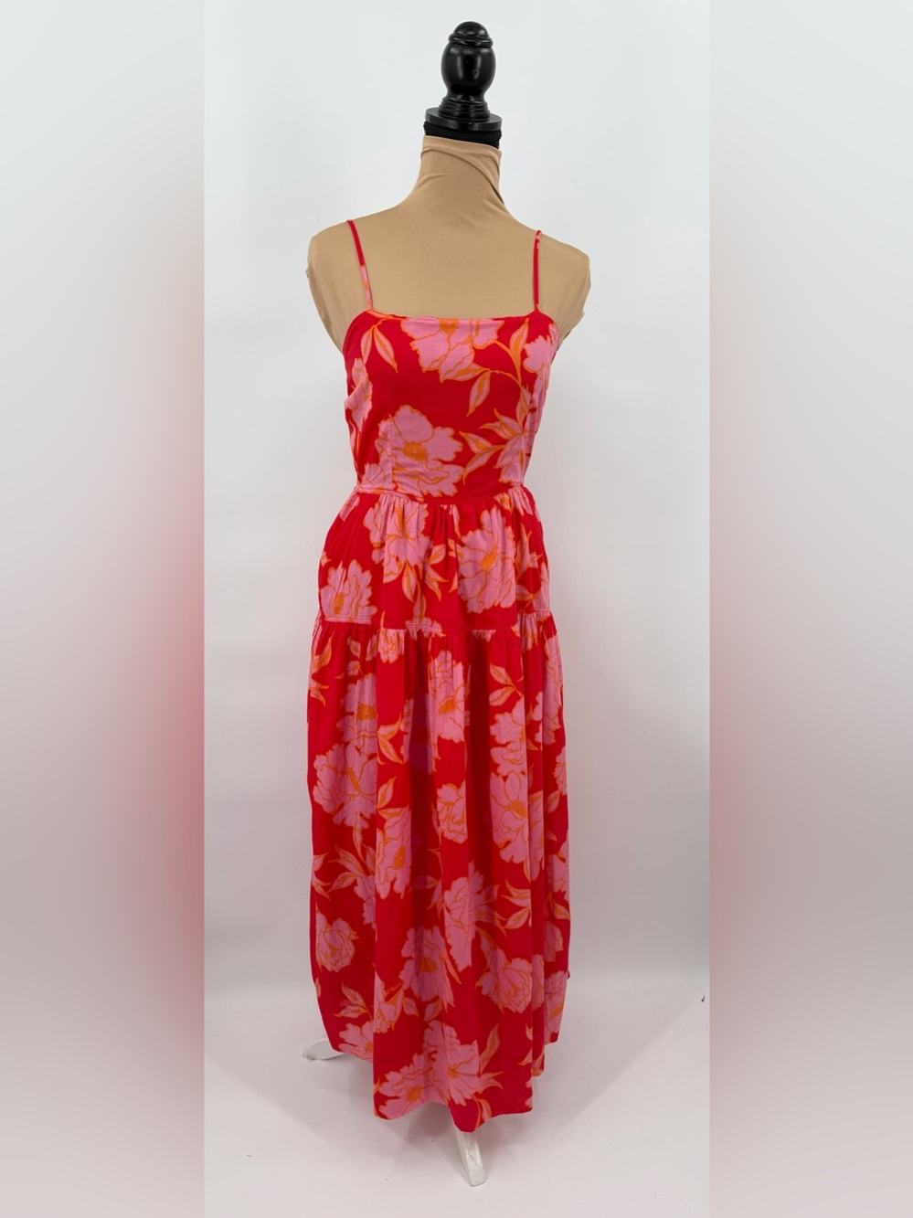 Vici Red & Pink Floral Maxi Dress - Picture 2 of 13
